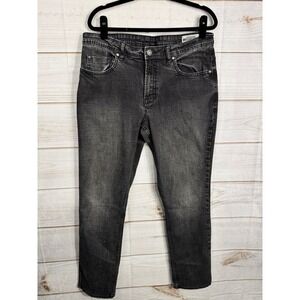 Buffalo David Bitton Jackson Straight Stretch Jeans Black Faded 36x32 Mens